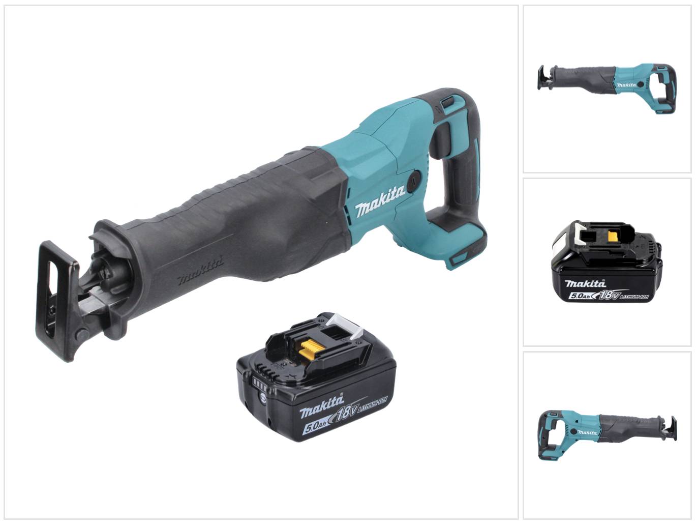 Makita DJR 186 T1 Akku Reciprosäge Säbelsäge 18 V + 1x Akku 5,0 Ah - ohne Ladegerät-0