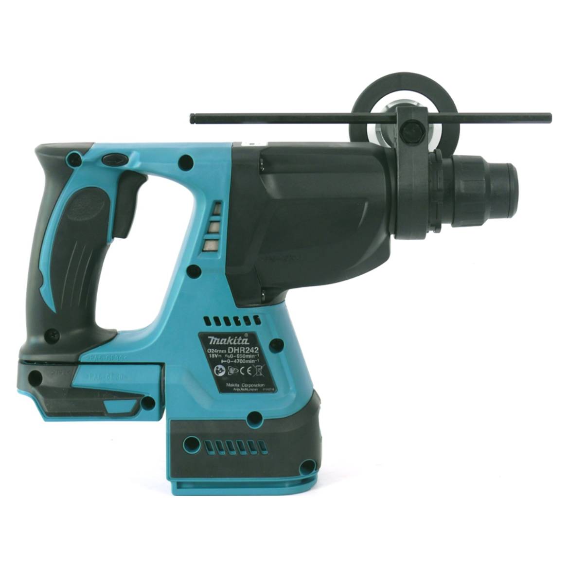 Makita DHR 242 RTJ Akku Bohrhammer 18V 2,0J SDS-plus Brushless + 2x Akku 5,0Ah + Ladegerät + Makpac-2