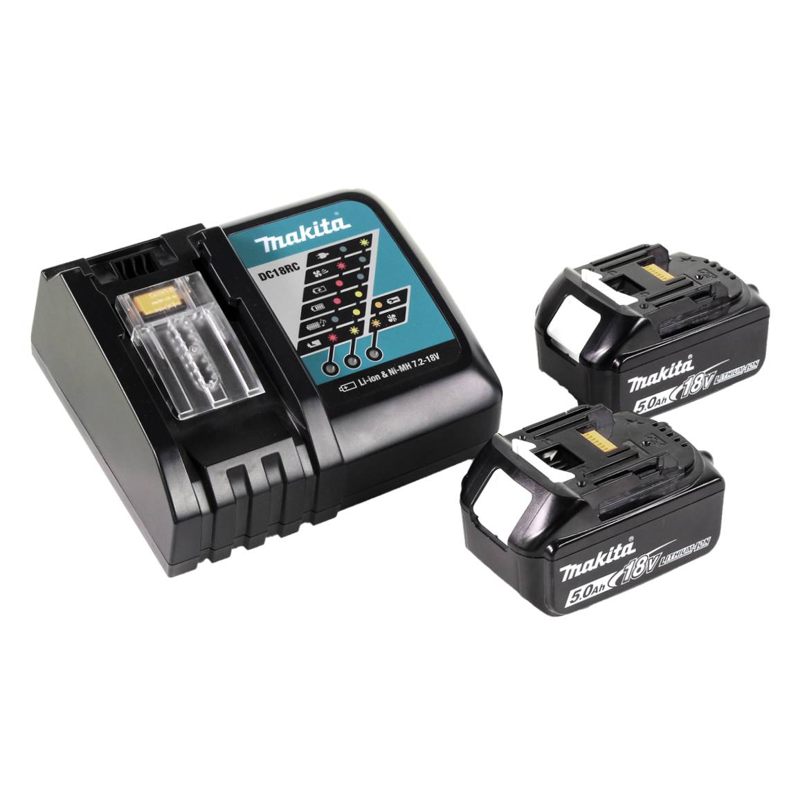Makita DHR 242 RTJ Akku Bohrhammer 18V 2,0J SDS-plus Brushless + 2x Akku 5,0Ah + Ladegerät + Makpac-4