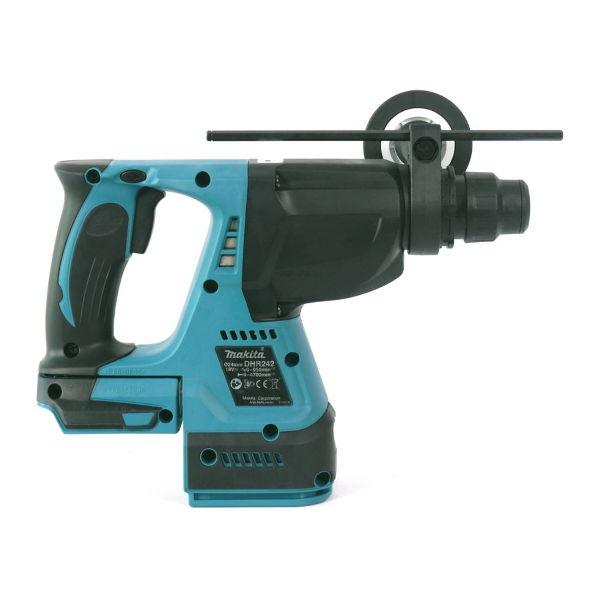 Makita DHR 242 RT1J Akku Bohrhammer 18V 2,0J SDS-plus Brushless + 1x Akku 5,0Ah + Ladegerät + Makpac-2