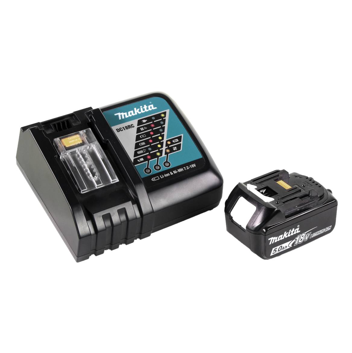Makita DHR 242 RT1J Akku Bohrhammer 18V 2,0J SDS-plus Brushless + 1x Akku 5,0Ah + Ladegerät + Makpac-4