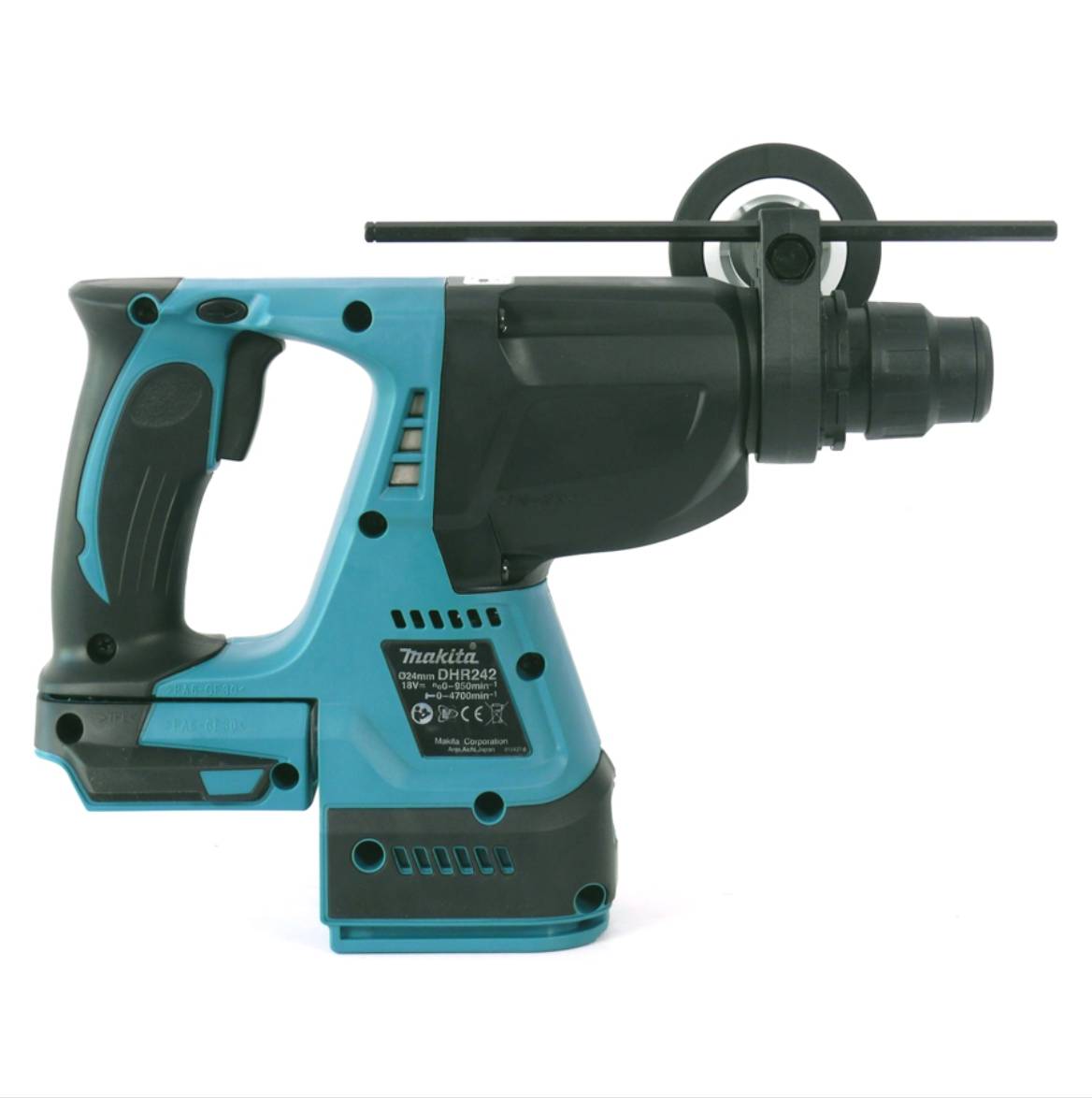 Makita DHR 242 RMJ Akku Bohrhammer 18V 2,0J SDS-plus Brushless + 2x Akku 4,0Ah + Ladegerät + Makpac-2