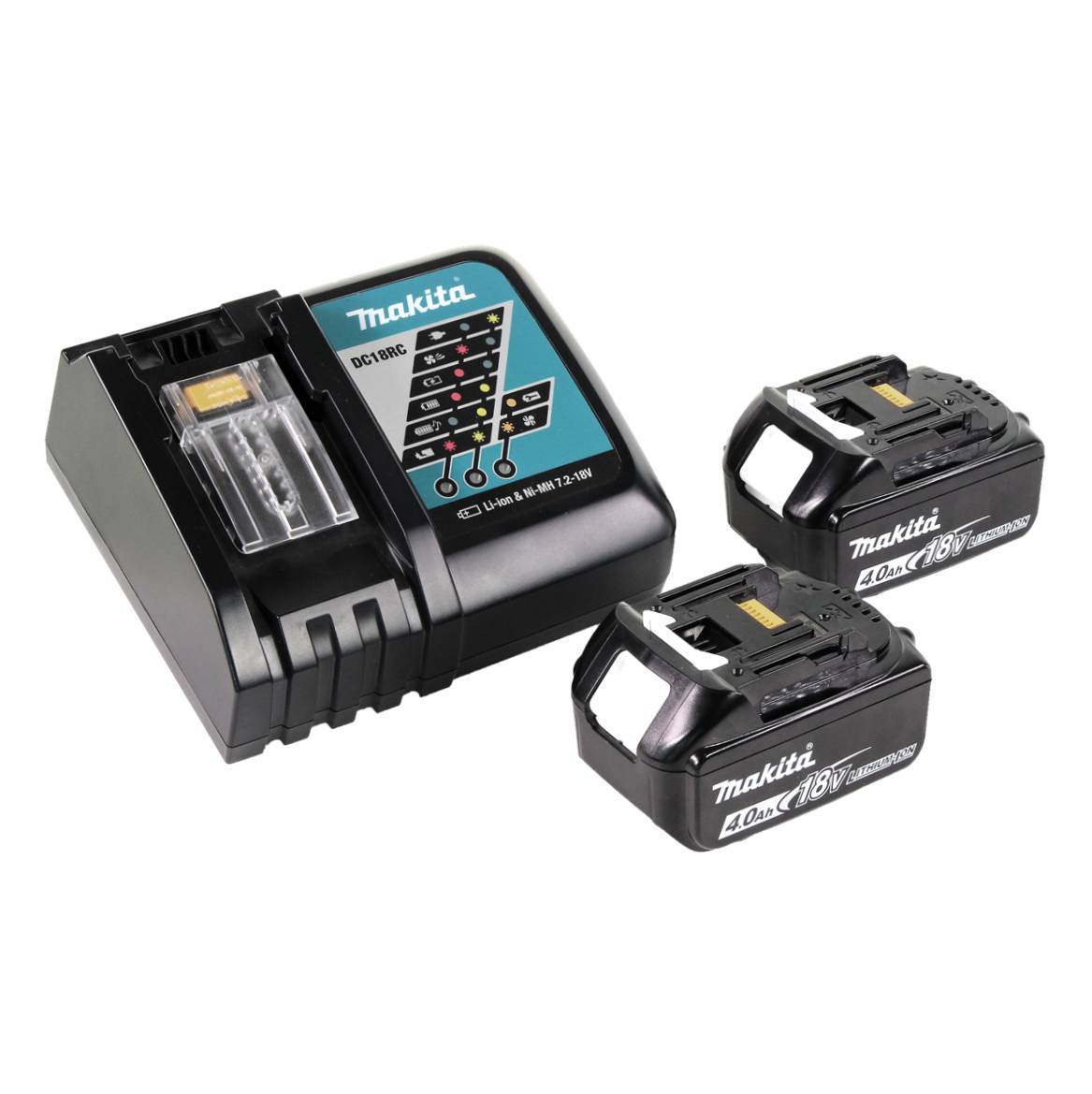 Makita DHR 242 RMJ Akku Bohrhammer 18V 2,0J SDS-plus Brushless + 2x Akku 4,0Ah + Ladegerät + Makpac-4