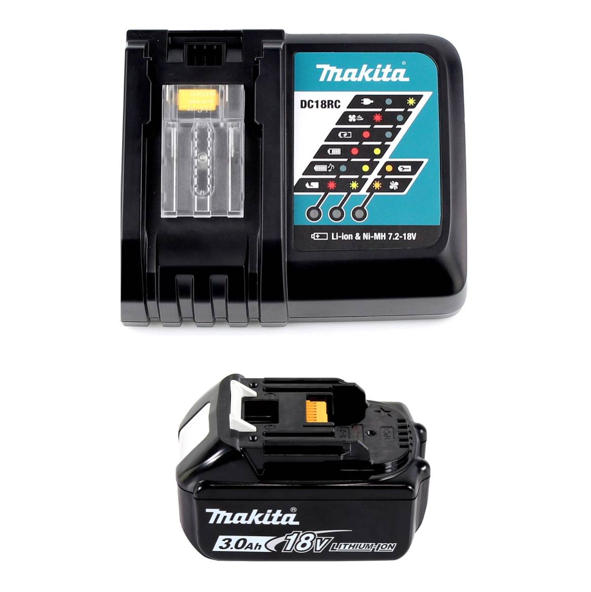 Makita DHR 242 RF1J Akku Bohrhammer 18V 2,4J SDS-plus Brushless + 1x Akku 3,0Ah + Ladegerät + Makpac-4