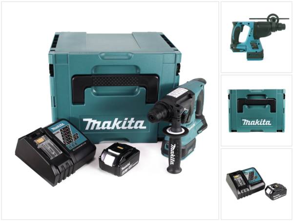 Makita DHR 242 RG1J Akku Bohrhammer 18V 2,0J SDS-plus Brushless + 1x Akku 6,0Ah + Ladegerät + Makpac