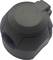 Grauer, runder Adapter mit Schutzkappe, geeignet für elektrische Anschlüsse. Hauptmerkmal ist die robuste, wetterfeste Konstruktion.