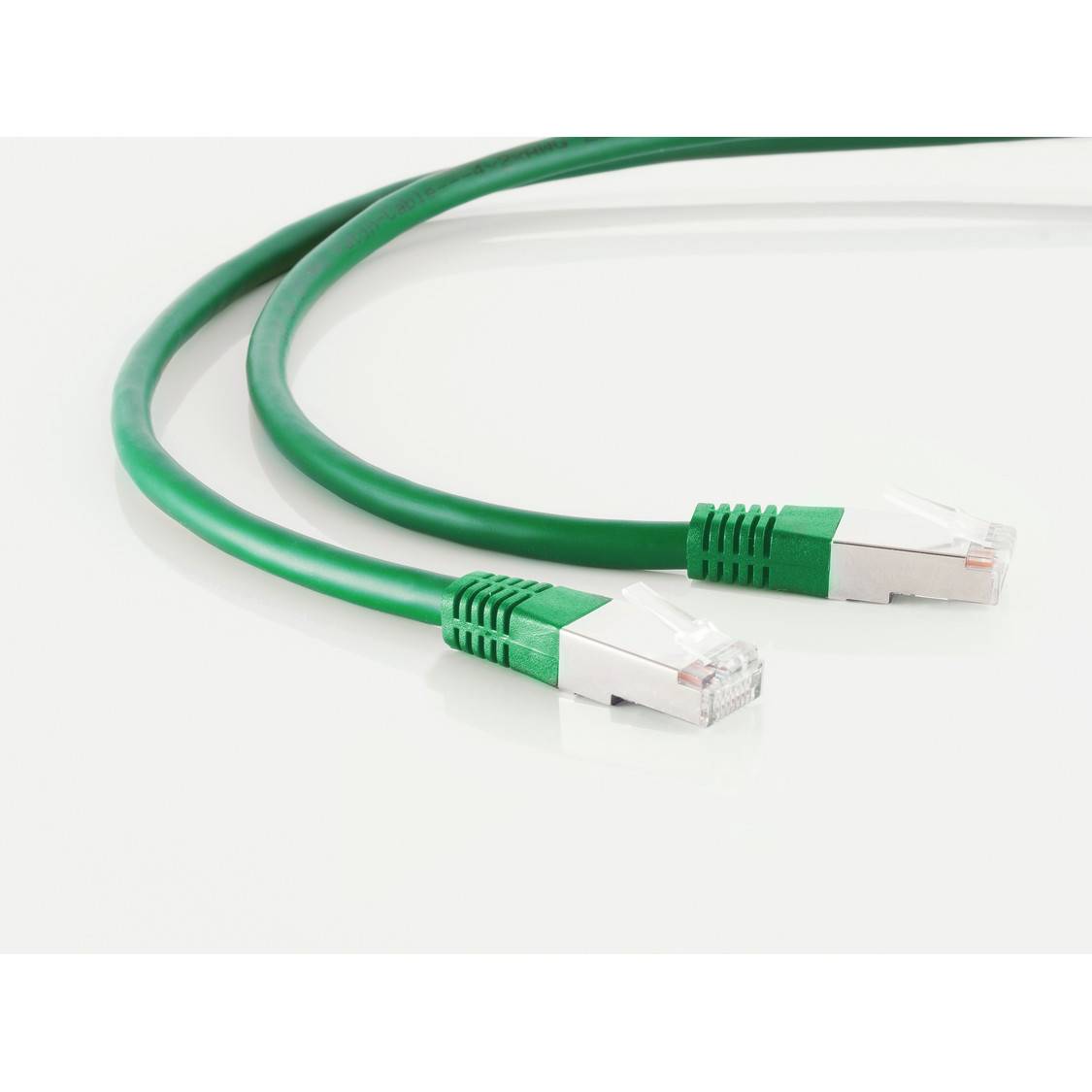 Patchkabel cat 6 S/FTP PIMF Halogenfrei grün 0,5m-1