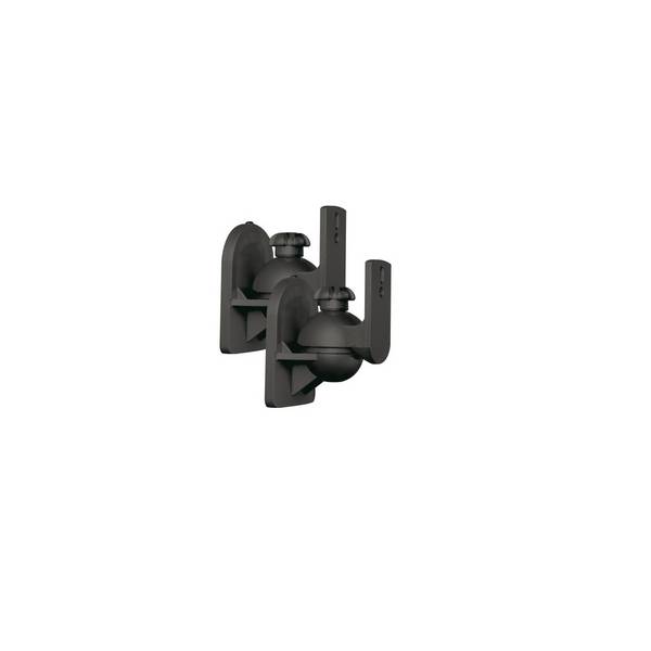Universal Wandhalterung für Satellitenlautsprecher Lautsprecherhalterung Boxenhalterung Neigbar Drehbar 3,5kg Schwarz