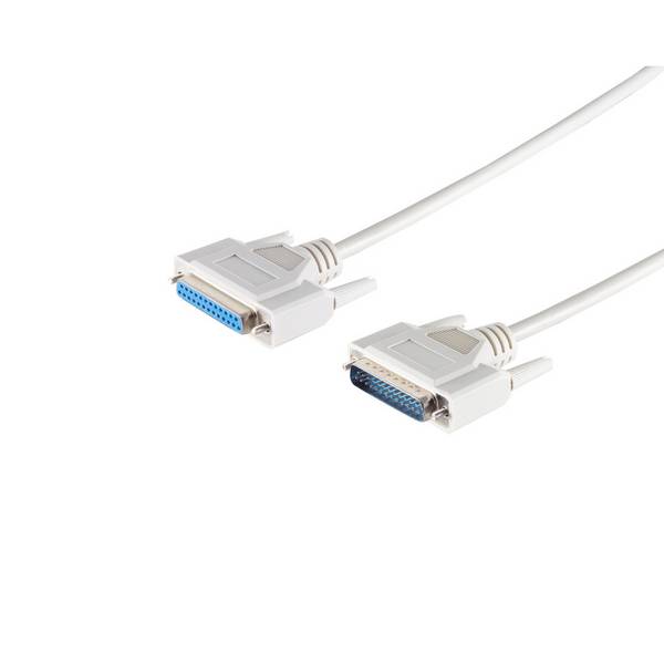 SUB-D Verlängerung 25-pol. Sub D-Stecker auf 25-pol. Sub D-Buchse Datenkabel Signalkabel AWG 28 1,8m
