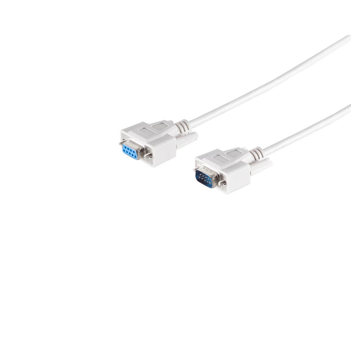SUB-D Verlängerung Kabel 9-polig Stecker auf Buchse D-Sub Verlängerungskabel 1m vergossen-0