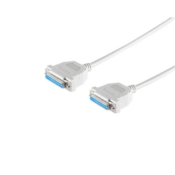 SUB-D Anschlusskabel Datenkabel 2x 25-polig Sub D-Buchse mit Schnapphauben 1,8m AWG 28 Kupfer