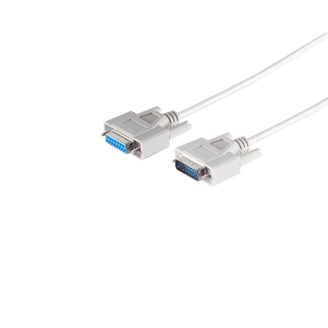 SUB-D Verlängerung Joystick Kabel 15-pol. Stecker auf 15-pol. Buchse 1,8m vergossen AWG 28 Kupfer-0