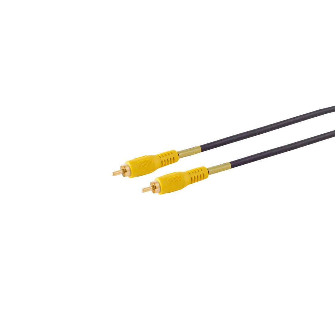 Cinchstecker auf Cinchstecker, vergoldet, 5m-0