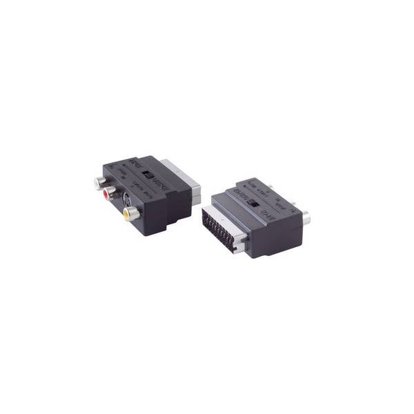 Adapter mit 3 Cinchbuchse/4-pol MINI Buchse IN/OUT