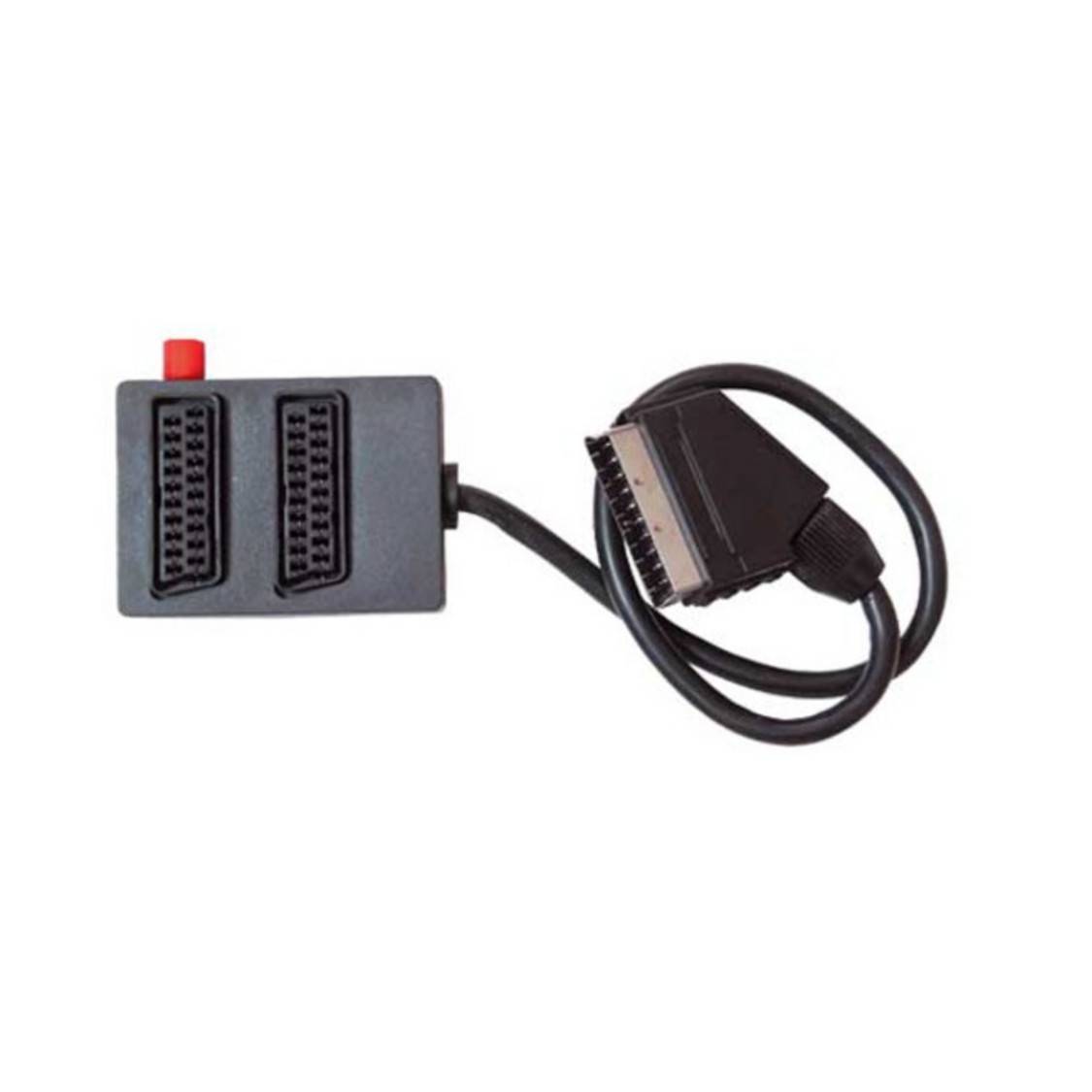 Scart-Verteiler, 2-fach, UmschaltBOX -mit Schalter-0