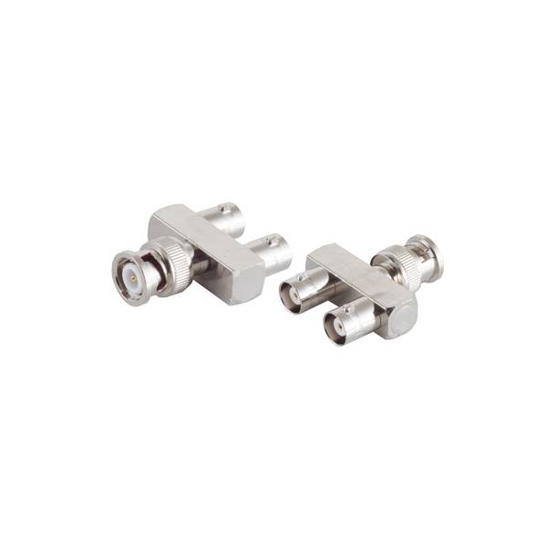 Y - Adapter, 1 BNC Stecker auf 2 BNC Kupplungen
