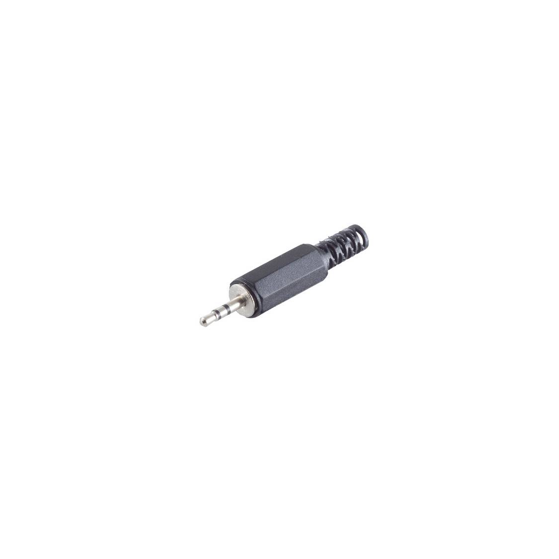 S/CONN Klinkenstecker Stereo 2,5 mm 3-polig für Audio-Übertragung Metall Kunststoff-0