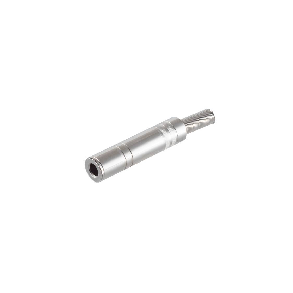 S/CONN Klinkenkupplung 6,3 mm Buchse auf 6,3 mm Buchse Mono Metall Silber-0