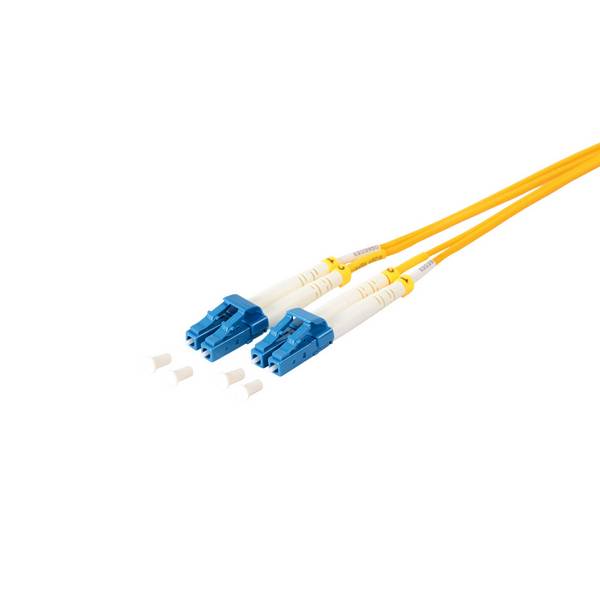 LWL Duplex Patchkabel LC/LC Singlemode 9/125µm OS1/OS2 Glasfaser Kabel gelb 5m