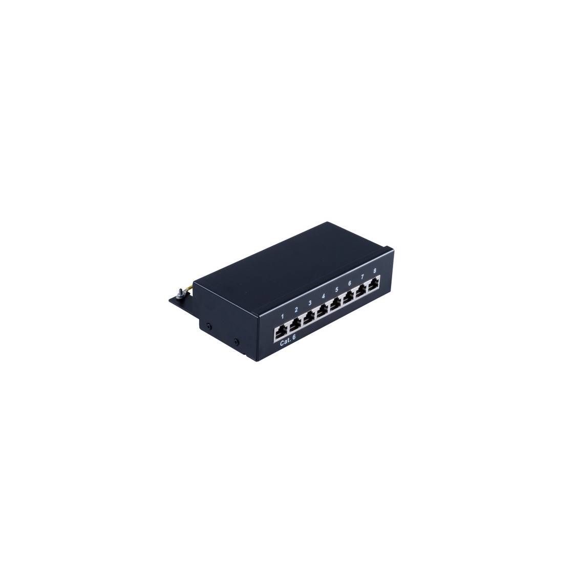 cat 6 Patchpanel geschirmt 8 Ports-0
