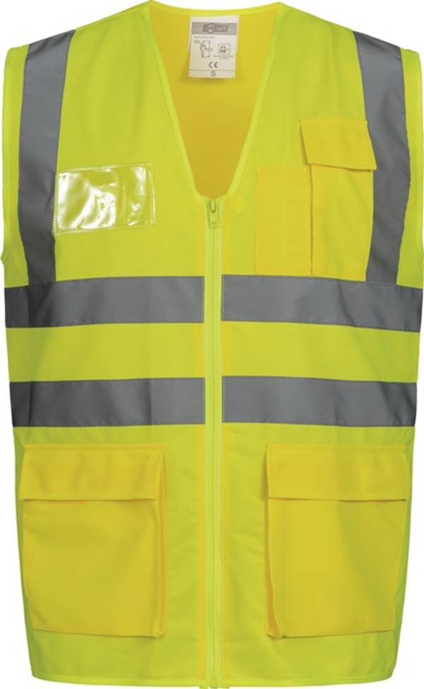 SAFESTYLE 23510-3 Warnweste ALBIN Größe XL gelb EN ISO 20471 Kl.2/EN ISO 13688