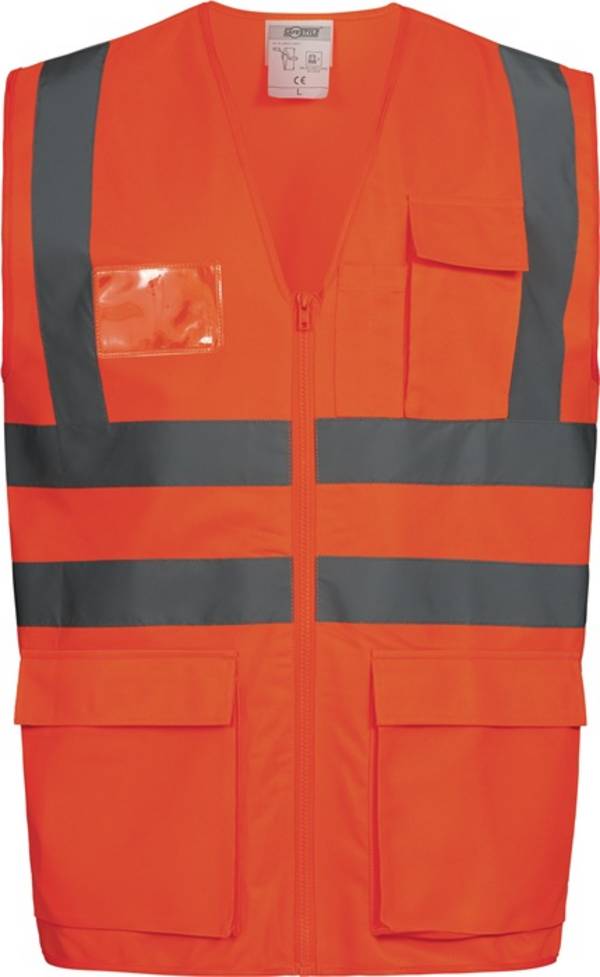 SAFESTYLE 23511-5 Warnweste EWALD Größe XXXL orange EN ISO 20471 Kl.2/EN ISO 136
