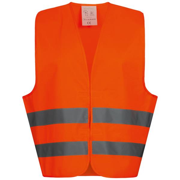 OSKAR Polyester-Warnweste WICA-TEX® Orange EN 471/2, Klett, Gr.Universal