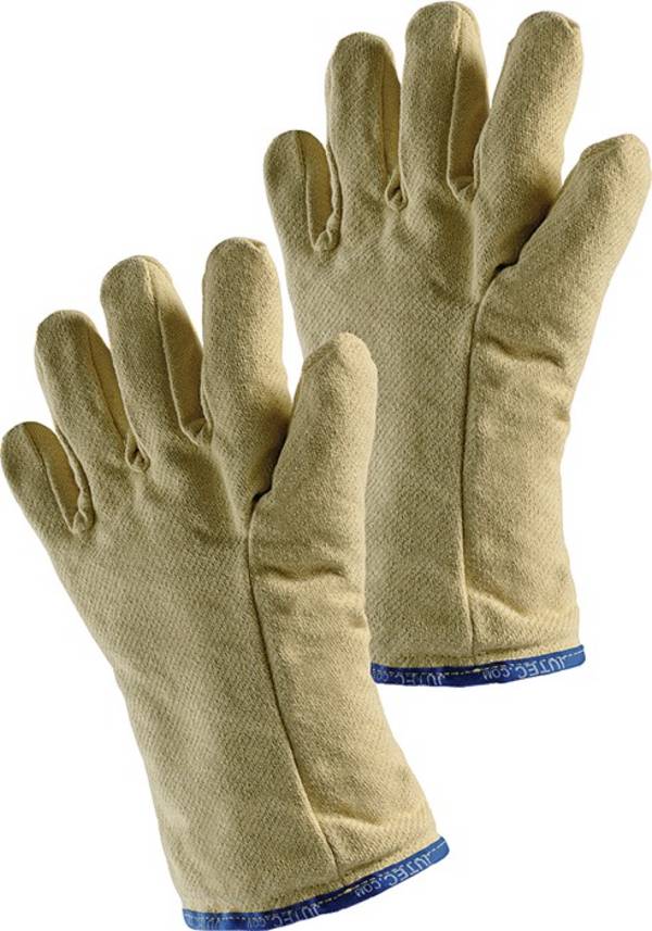 JUTEC H115B130 Hitzeschutzhandschuhe  5-Fingerhandschuh 10 gelb Aramidgewebe mit