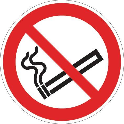Verbotszeichen ASR A1.3/DIN EN ISO 7010 Rauchen verboten Folie-0