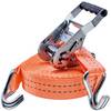 Spanngurt Zurrgurt mit Ratsche 2-teilig 2000 kg (1000 daN) Spitzhaken 35 mm breit 4 m lang orange