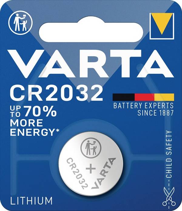 VARTA 06032 101 401 Knopfzelle Electronics 3 V 220 mAh CR2032 20 x 3,2 mm