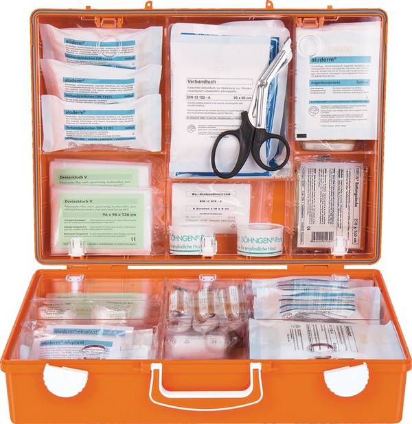 SÖHNGEN 3001155 Erste Hilfe Koffer groß MT-CD B400xH300xT150ca.mm orange
