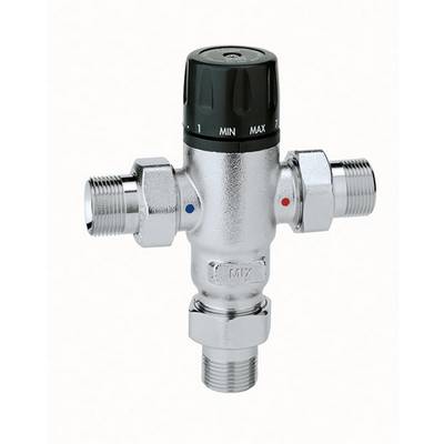CALEFFI 521500 Thermomischer 521 Messing, einstellbar 3/4Zoll, 30-65 GrC Messing-0