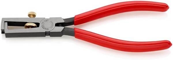 Abisolierzange L.160mm pol.Ku.-Überzug m.Öffnungsf.KNIPEX