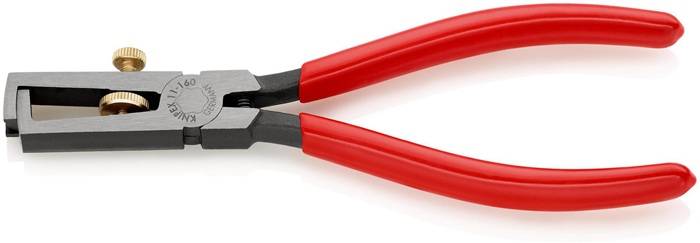 Abisolierzange L.160mm pol.Ku.-Überzug m.Öffnungsf.KNIPEX-0