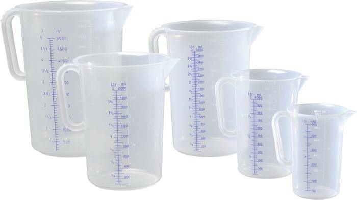 HÜNERSDORFF 935000 Messkanne 500 ml Polypropylen transparent D90xH135 mm Griff-0
