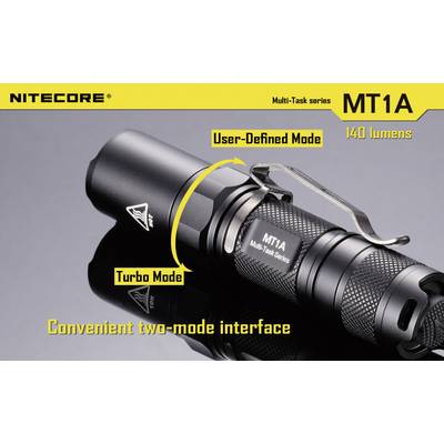 NiteCore Multi Task MT1A LED Mini-Taschenlampe  batteriebetrieben 180 lm 60 h 55 g 