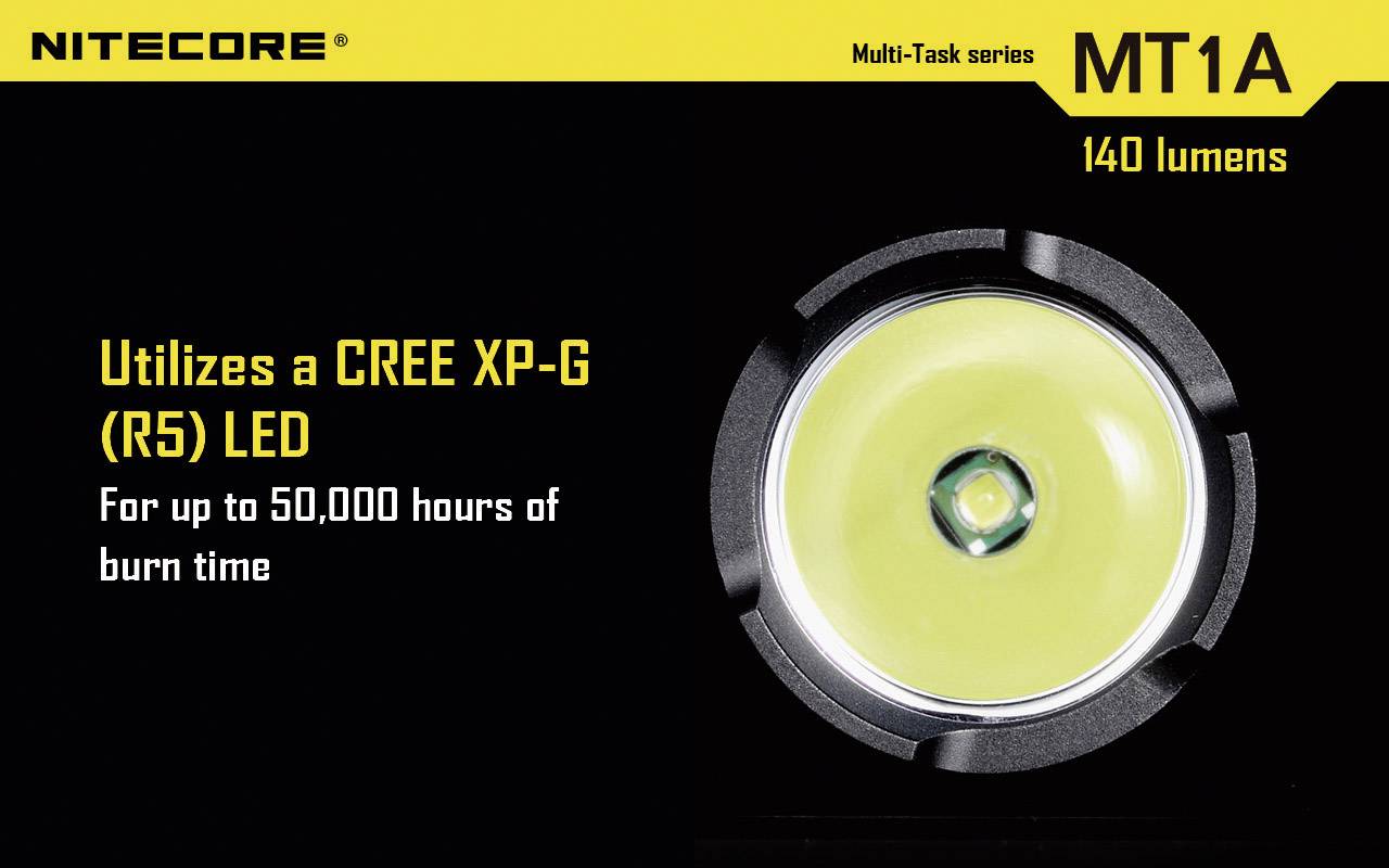 Nitecore MT1A LED Taschenlampe CREE XP-G2 R5 180 Lumen-14