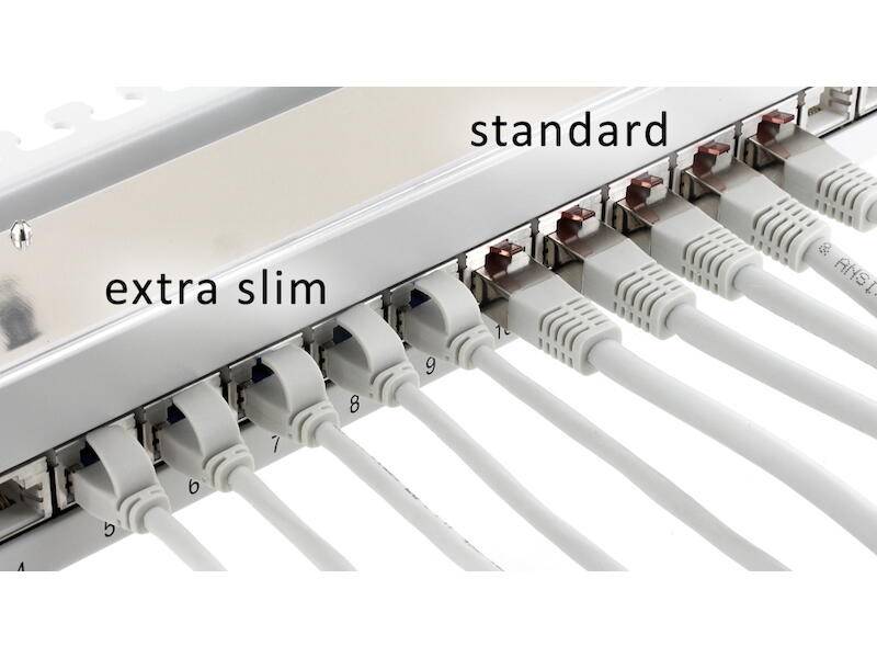 econ connect Patchkabel U/FTP Cat.6a extra dünn 15 m grau-1