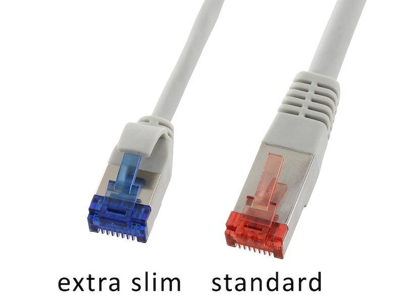 econ connect Patchkabel U/FTP Cat.6a extra dünn 15 m grau-2