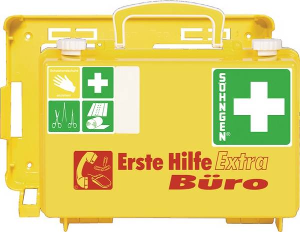 SÖHNGEN 320126 Erste Hilfe Koffer Extra Büro B260xH170xT110ca.mm leuchtgelb