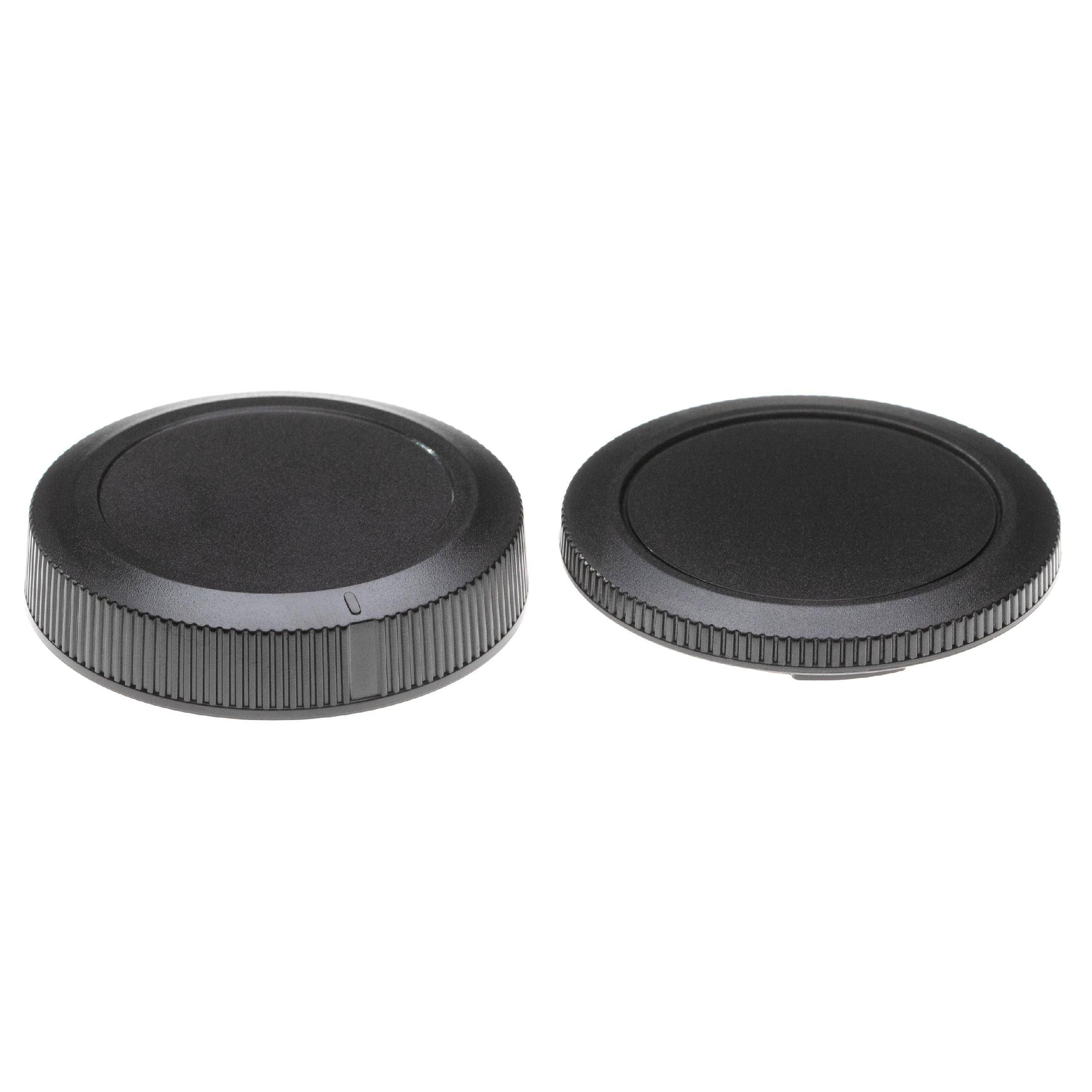 vhbw Objektivdeckel-Set kompatibel mit Canon EOS RP | R Kamera - Rück- und Gehäusedeckel Schwarz-2