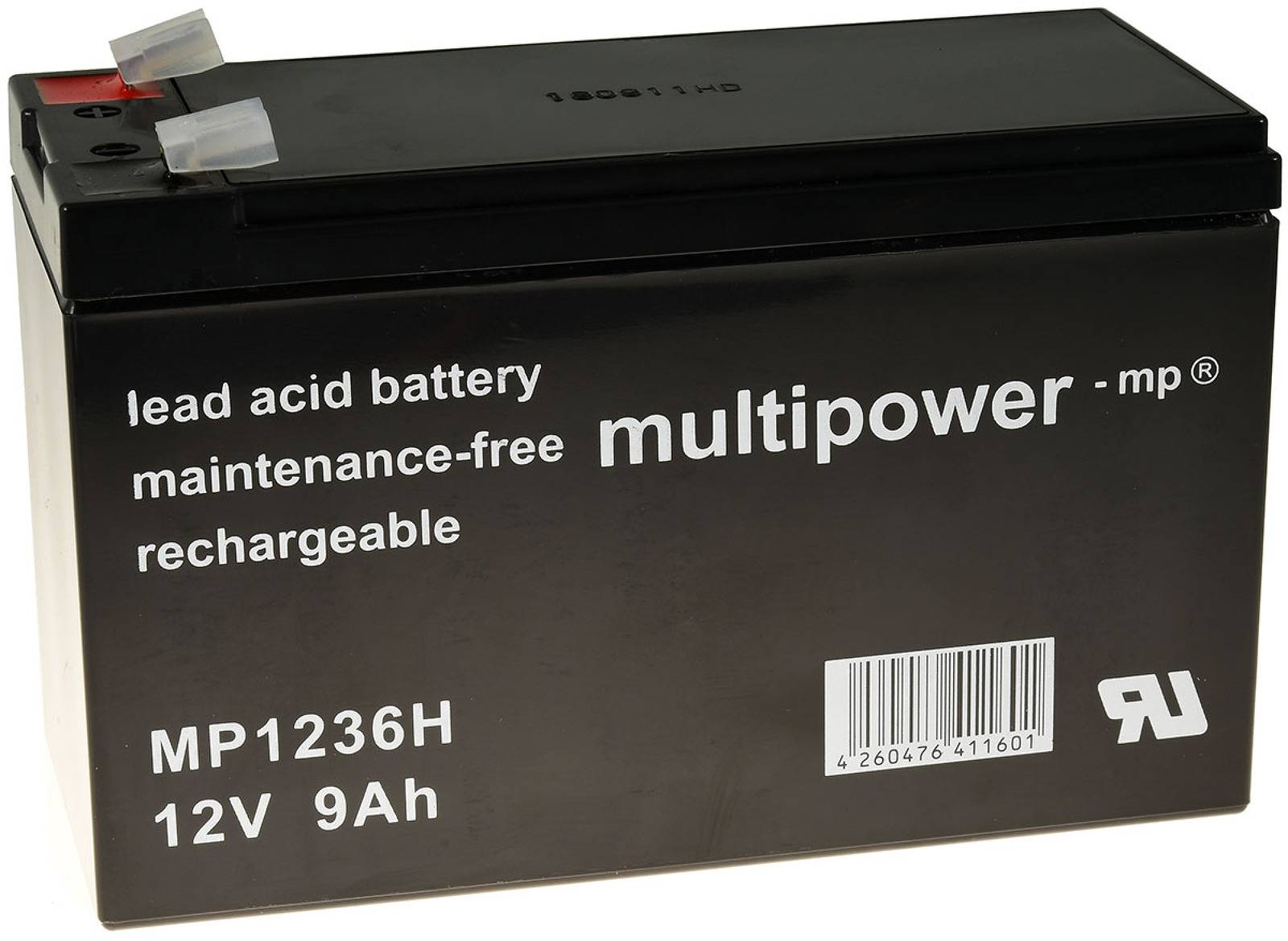 Powery Bleiakku MP1236H für USV APC Back-UPS 650 9Ah 12V (ersetzt auch 7,2Ah/7Ah), 12, Lead-Acid-0