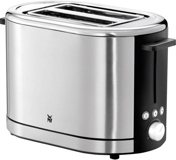 WMF LONO Toaster mit eingebautem Brötchenaufsatz Chrom (matt)