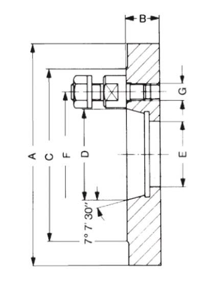 Flansch Futter-D.315mm STA DIN 55027 Kegel-Gr.6 RÖHM-1