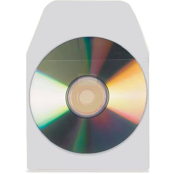CD/DVD-Taschen selbstklebend 127x127mm mit Verschluss VE=100 Stück