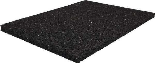 Bautenschutzmatte B.1,25m L.10m D.6mm schwarz Granulatgummi
