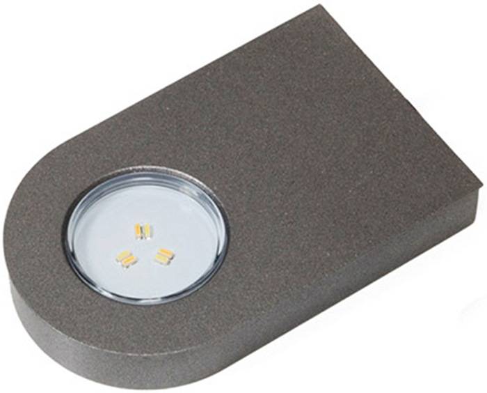 L & S DEUTSCHLAND GmbH Anbauleuchte Glaspoint Warmweiß od.Emotion 12 V 0,8 W Rahmen Edelstahlfarben L&S 2000073-1