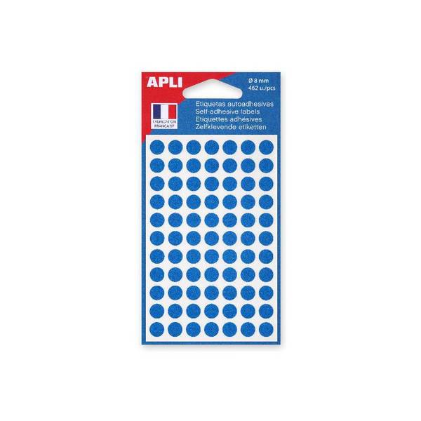 APLI Markierungspunkte, Durchmesser: 8 mm, rund, blau