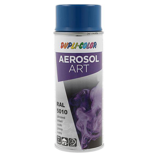 Buntlackspray AEROSOL Art enzianblau glänzend RAL 5010 400ml Spraydose-0